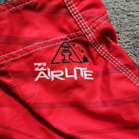 BILLABONG Swin Board Shorts Trunks Airlite Stretch Surf Beach Red Black Men 36 - Picture 5 of 13